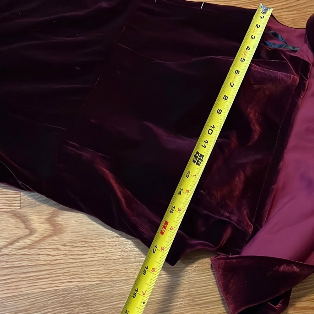 BHLDN Fawn Red Velvet Dress Size 14 NWT - Picture 17 of 17